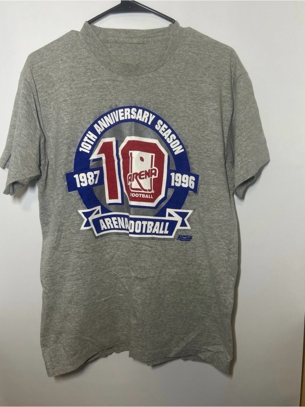 Arena Football 10th Anniversary Gray Graphic Tee